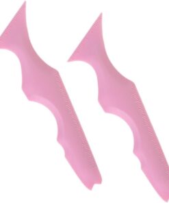 VICASKY 2pièces Pochoir à Eyeliner Réutilisable Silicone Outil Maquillage Pour Yeux Et Sourcils Accessoire Pratique Pour Lignes Parfaites