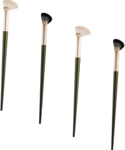 VALICLUD 4pièces Pinceau à Paupières Biseauté Outil de Maquillage pour Contour du Nez Yeux et Sourcils Accessoire Cosmétique