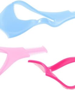 Healeved Aides la Greffe D'extensions de Cils 3d Réutilisables en Plastique, Lot de 6 Pièces Colorées pour Cils Supérieurs et Inférieurs, Outil Multifonction pour Maquillage des Yeux