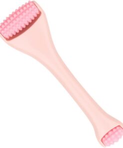 VALICLUD Roller de Massage Visage Ergonomique en Silicone et ABS, Bâtonnet Unique pour Soin Contour des Yeux, Facile à Ranger, pour Massage Facial et Détente