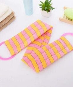 Serviette exfoliante pour le corps Épaississement SPA Spa Scrubber Sponge Bath Body Brosse Bandoulière Bandes De Douche Massage Exfoliateur Lave-tampon de lavage pour la peau du corps Nettoyage Gants