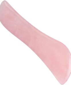 VICASKY Planche de Massage Visage en Cristal Composite Rose Forme S pour Femmes, Outil de Grattage Hydratant et Nourrissant la Peau, Accessoire de Soin Naturel