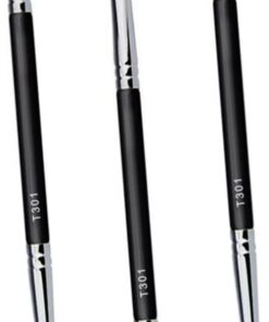 Healeved 3pièces Pinceau Correcteur pour Zones les Yeux à Double Tête Outil de Maquillage Professionnel Portable Accessoire de Cosmétique