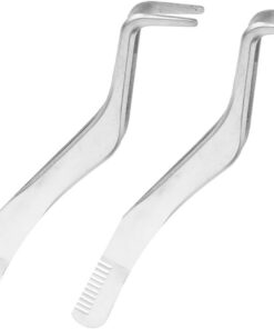 Healeved Pince à Faux Cils Ensemble de Pinces à Cils Peigne Outil Applicateur de Cils en Acier Inoxydable pour Femmes