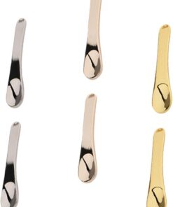 6pièces Spoons Zinc Alloy Pour Crème Visage Applicateurs De Masque Et Crème Contour Yeux Outils De Beauté Réutilisables or Et Rose