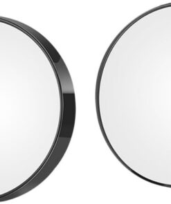Healvian 2pcs Miroir Rond Grossissant 8,8 Cm Outil de Maquillage Compact 10x avec Ventouses pour Maquillage Poche Salle de Bain