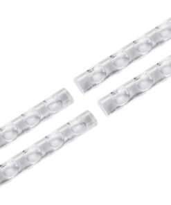 VALICLUD Support pour Outils de Nail Art Porte-stylos en Acrylique Transparent 4 Pièces 5 Compartiments Compact pour Manucure Salon Accessoires