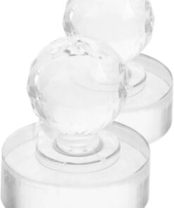 Artibetter Lot de 2 Tampons à Blush en Acrylique pour Maquillage Précis, Outil Esthétique et Pratique pour Poudre et Fard à Joues, pour Retouche Cosmétique