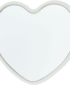 Outil de coiffeuse portable en forme de cœur | Miroir de maquillage de voyage, miroir portable | Pour femmes, filles, adolescentes, sac à main, salle de bain, chambre à coucher, commode, douche, coupe