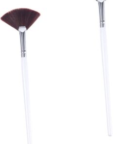 Healvian 2pièces Kit de Pinceaux Applicateurs Masque Visage Poils Synthétiques Outil Maquillage Nettoyage Mains