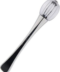 Artibetter Applicateur de Crème Yeux en Alliage de Zinc Argenté Cuillère, Outil de Massage Oculaire pour Réduire Rides et Soin Visage