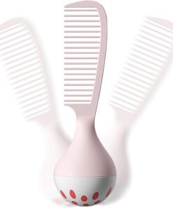 Peigne à cheveux autoportant, brosse à cheveux à base lestée, outil de peigne confortable, pour voyage, voyage d'affaires, école, salle de bain, maison, extérieur, système de soins capillaires