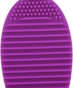 Œuf de Nettoyage pour Pinceaux de Maquillage en Silicone Pourpre | Forme Cœur, Portable et Facile à Nettoyer, Usage Maison ou Voyage, Outil Compact pour Soin des Pinceaux