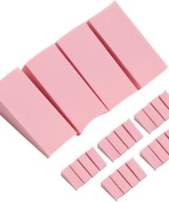OUNONA Lot de 3 Paquet de 24 Éponges pour Ongles Légères en Mousse Rose, Outils Créatifs pour Manucure et Maquillage, pour Dégradé et Application Précise