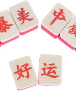 Healvian 10 Pièces Éponge Maquillage Forme Mahjong Douce et Fluffy Puff Cosmétique Compacte Usage Sec et Humide Outil Maquillage Pratique