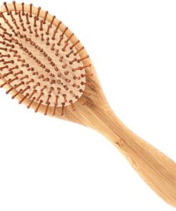 Peigne à Cheveux Pneumatique Rond en Bambou pour Coiffure Quotidienne | Massage du Cuir Chevelu, Accessoire de Soins Capillaires, Usage Quotidien