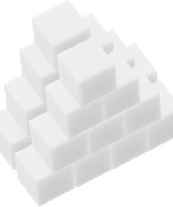 BESPORTBLE 100 éponges carrées blanches en mousse pour nail art, outil manucure pour motifs délicats, application douce sans bavure, lot pratique