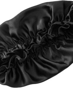 VICASKY Bonnet de Nuit Réduit les Frottements Noir pour Femme en Soie Protège les Cheveux pour Toutes Saisons et Soins Capillaires