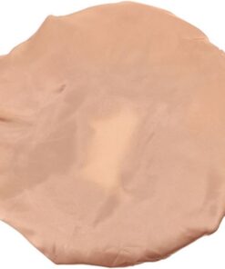 ULTECHNOVO Bonnet de Nuit en Satin Élastique Doré pour Femmes Bonnet de Soin Capillaire Confortable Bande Ajustable Accessoire Cheveux pour Sommeil et Soins Nocturnes