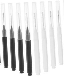 Gatuida 60pièces Lot De Pinceaux à Sourcils Mini Avec Capuchons Applicateurs Portables Pour Maquillage Outils De Voyage Pour Cils Et Sourcils