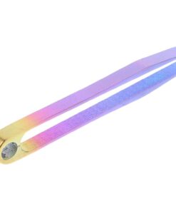 Ciieeo Pince à Épiler en Alliage de Titane Mini, Outil Compact Tc4 Léger, Embout Plat Précis, Pince Multifonction pour Camping et Voyage, Accessoire Solide et Portable pour Usage