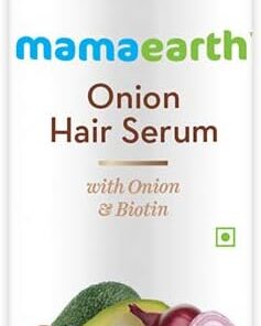 Mamaearth Onion Hair Serum For Silky & Smooth Hair, Tames Frizzy Hair, with Onion & Biotin for Strong, Tangle Free & Frizz-Free Hair - 100 ml
