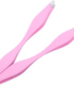 STOBAZA 2pièces Pince à Épiler Double Embout Acier Inoxydable pour Sourcils Épilation Précise et Soins Esthétiques Outils Polyvalents pour Beauté et Laboratoire Rose