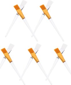 Artibetter Pinceau pour Masque Facial Doux en Nylon et Plastique, Lavable, Lot de 10pcs, Outil de Beauté pour DIY et Soins Peau