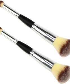 Housoutil 2 Pièces Pinceau à Poudre Brosse Correctrice Pinceau De Maquillage Applicateur De Poudre Pinceau Blush Outils De Maquillage Se Réconcilier Femme Fibre De Laine