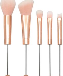 De 5 pièces ou 1 pièce, pinceaux de maquillage avec manche en métal, pinceaux de maquillage perlés, pinceau pour à paupières pour créer un maquillage naturel et délicat, pinceau pour fard à