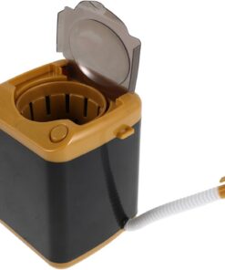 Machine de Nettoyage des Cils Mini Automatique Noire en Abs | 1 Set Portable, Nettoyage Doux, Format Compact, pour Faux Cils et Outils de Beauté