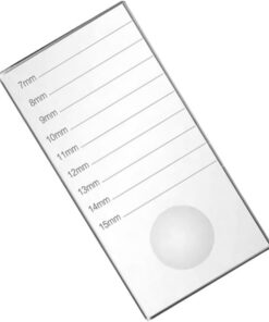 Healvian Palette Verre pour Extension de Cils Outil de Grafting Durable et Réutilisable avec Surface pour Application Facile des Faux Cils