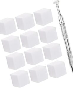 Éponge à Ongles Dégradé Manucure en Latex avec Pince Inox 1 Set | Effet Fondu pour Nail Art, Prise Confortable, Outil Simple à Utiliser, Accessoires Manucure Ongles