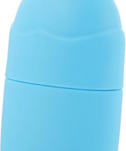 Healvian Rouleau Facial en Silicone Bleu pour Massage Visage et Soin Peau, Outil à Glace pour Relaxer le Visage Design Réutilisable et Facile à Nettoyer