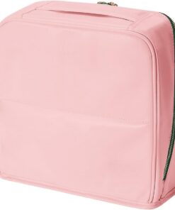 Trousse de maquillage en cuir imperméable à suspendre pour outils de beauté, accessoires de papeterie, organiseurs de cosmétiques en cuir avec fermeture, C, L