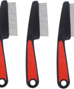 Healeved 3pièces Peigne Fin Acier Inoxydable Pour Garçon Fille Et Adultes Peigne Démêlant Anti-pellicules Outil Professionnel Pour Soins Capillaires Résistant Et Facile à Nettoyer