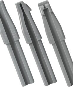 VOSAREA Taille-crayons Outil D'aide à L'affûtage Précis et Solide pour Crayons à Sourcils Ensemble de 3 Forme Bec de Canard en Plastique pour Maquillage Professionnel