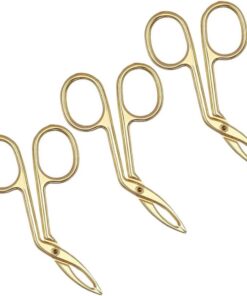 Healeved Pince à Épiler à Sourcils Oblique en Acier Inoxydable 3pcs Poignée Confortable, Outil Professionnel pour Épilation Précise des Sourcils Visage