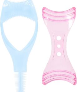 Ciieeo Applicateur de Mascara 2pcs en Plastique Forme Paupière Double Densité Cils pour Maquillage Professionnel et Usage Quotidien Anti-bavure