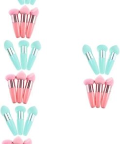 Healeved 24pièces Pinceaux De Maquillage Éponge De Maquillage Portables Pour Application Sèche Et Humide Accessoires Cosmétiques Et