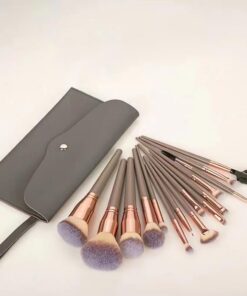 Lot de 15 pinceaux de maquillage multifonctions avec sac de rangement compact pour un usage quotidien