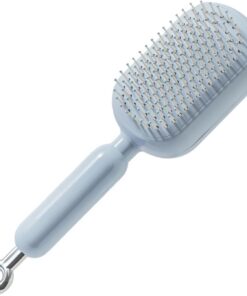 Peigne Massant Pour Cuir Chevelu,Coussin d'Air Rétractable Anti-Poussière | Démêlante et Massante Pour Soin Capillaire | Pour Cheveux Bouclés Raides Secs Mouillés Adultes Maison Bureau