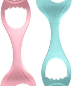 Healeved Pochoir Mascara en Silicone et Application Eyeliner Précise 2 Pièces, Outil Multifonction Facile à Transporter pour Maquillage des Yeux, pour Filles