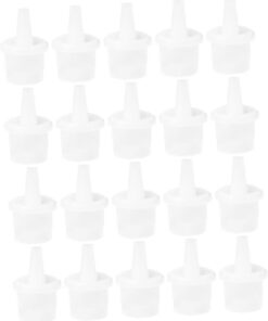 VICASKY 20 pièces Embouts de Remplacement pour Colle à Cils Anti-blocage Outils Extensions Cils Professionnels Plastique pour Usage Familial et Salon