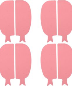 VICASKY Accessoires pour Rehaussement de Cils Doux et Confortables 4 Paires de Coussinets en Silicone au Design Mignon pour Cils Forme Poisson Adaptés à Toutes Formes D'yeux