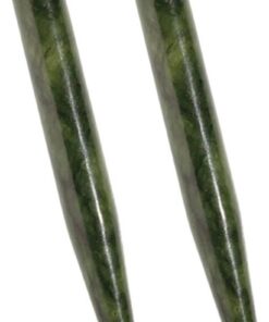 STOBAZA Bâtons de Massage en Jade Outil de Modelage Corporel Naturel 2 Pièces pour Relaxation Musculaire et Thérapie Gua Sha pour Usage Domestique