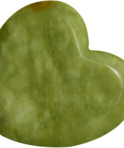 VICASKY Grattoir de Massage Jade Forme de Cœur Outil de Massage Facial Portable Massager pour Visage Corps Pratique et pour Débutants et Relaxation