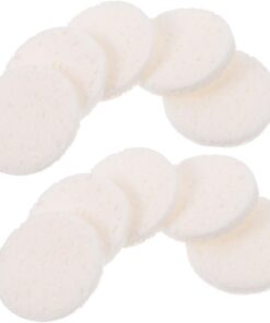 VICASKY 40pièces Éponges Rondes Pour Maquillage Disques Démaquillants Simples Outils Cosmétiques Et Nettoyants Pour Visage