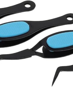 Pinces à Épiler de Précision pour Nail Art 4 Pièces en Acier Inoxydable | Embouts Courbés et Droits, Prise Ergonomique Confortable, Usage Manucure et Loisirs Créatifs