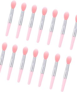 VICASKY Pinceau à Lèvres Avec Tête Silicone Kit De Pinceaux Cosmétiques Pour Femme Accessoires De Beauté Pratiques